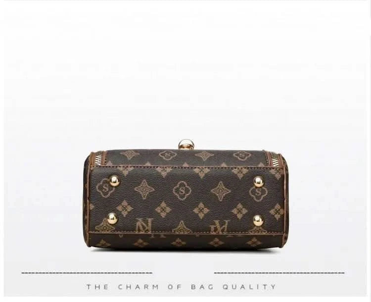 Bags for Women, Printed Fashionable Hand-Held Locks, Commuting Small Square Bag, Fashionable and Versatile Shoulder Crossbody Ba - M & M Global