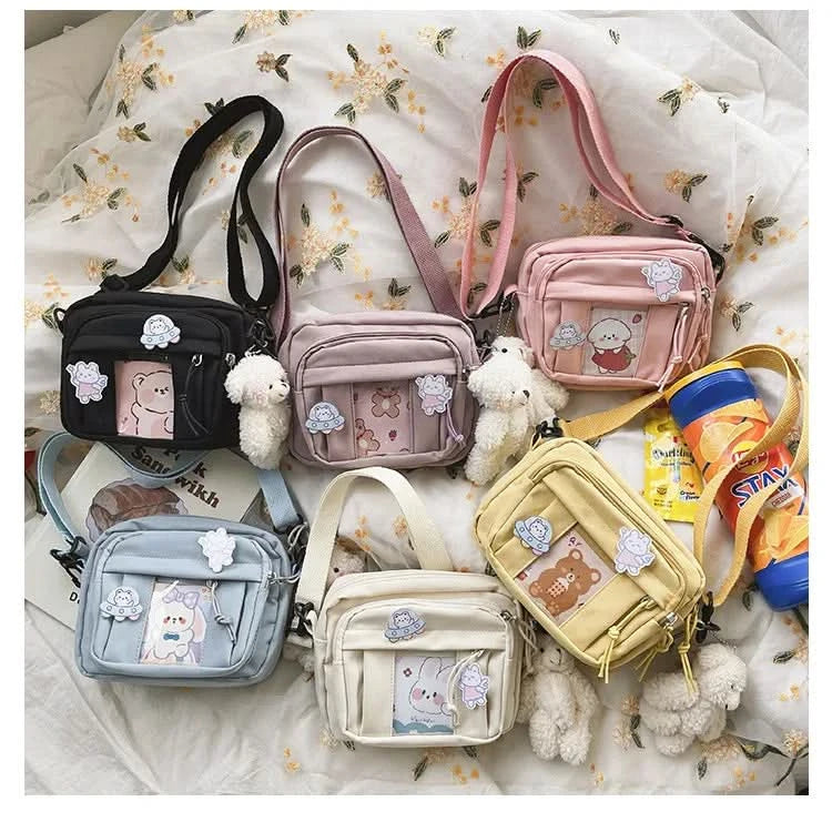 New Kawaii Bag Girls New JK Transparent Bag Small Crossbody Bag For Women Purses and Handbags Shoulder Bag Itabag Bolso - M & M Global