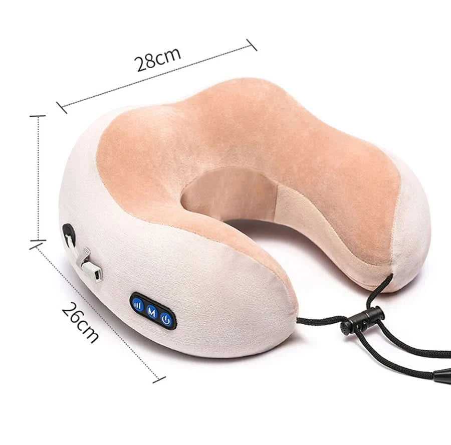 Rechargeable Neck Massager U shaped Pillow Multifunctional Portable Shoulder Cervical Massager Outdoor Home Car Relaxing Massage - M & M Global