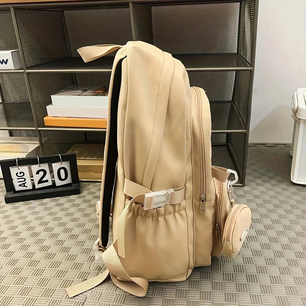 Backpack Simple Large Capacity Sports Travel Backpack Junior High School Leisure Backpack Tutorial Bag - M & M Global