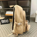 Backpack Simple Large Capacity Sports Travel Backpack Junior High School Leisure Backpack Tutorial Bag - M & M Global