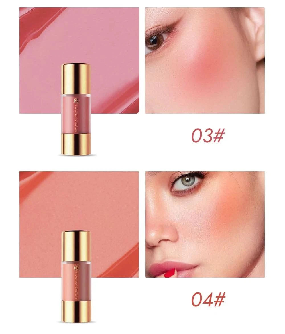 Dropper Liquid Blush Facial Rouge Contouring Brighten Plumper Nude Smooth Blush Stick Moisturize Lasting Good Complexion Makeup - M & M Global