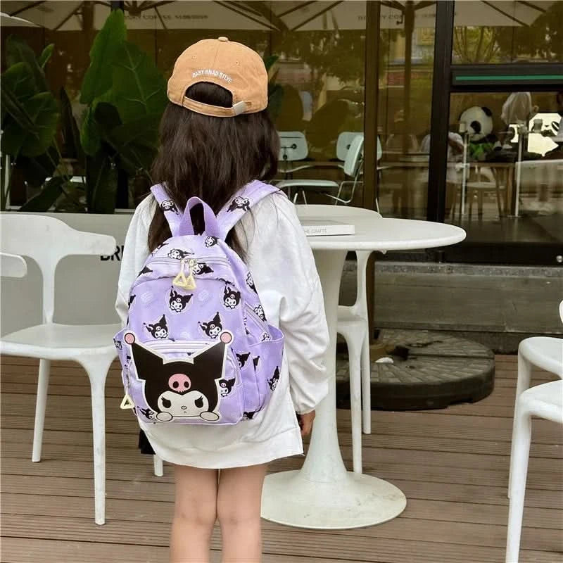 Kawaii Hello Kitty Kuromi Cinnamoroll Backpacks Cute Cartoon My Melody Pochacco Pompom Purin Anime Storage School Bag Sac A Dos - M & M Global