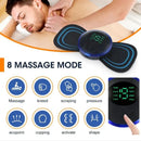 EMS Neck Massager Mini Neck and Back Stimulator Massager Portable Gel Pad Sticker Thin - M & M Global