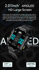 2025 New SmartWatch Men For Women Militray Outdoor GPS Track Sport Watches Heart Rate Sleep Waterproof Smart Watch IOS Android