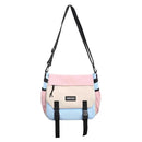 Unisex Student Messenger Bag Large Capacity Flap Crossbody Bag Stylish Nylon Satchel for College Travel and Business - M & M Global