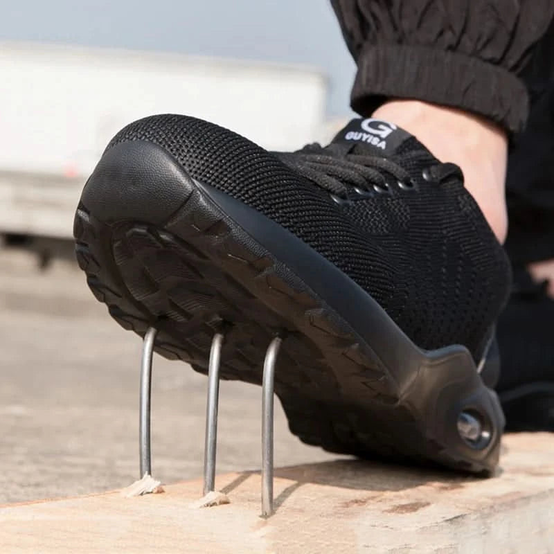 Men Safety Boots With Steel Toe Cap Anti-smash Work Sneakers Anti-smash Safety Shoes Men Indestructible Work Boots Hiking shoes