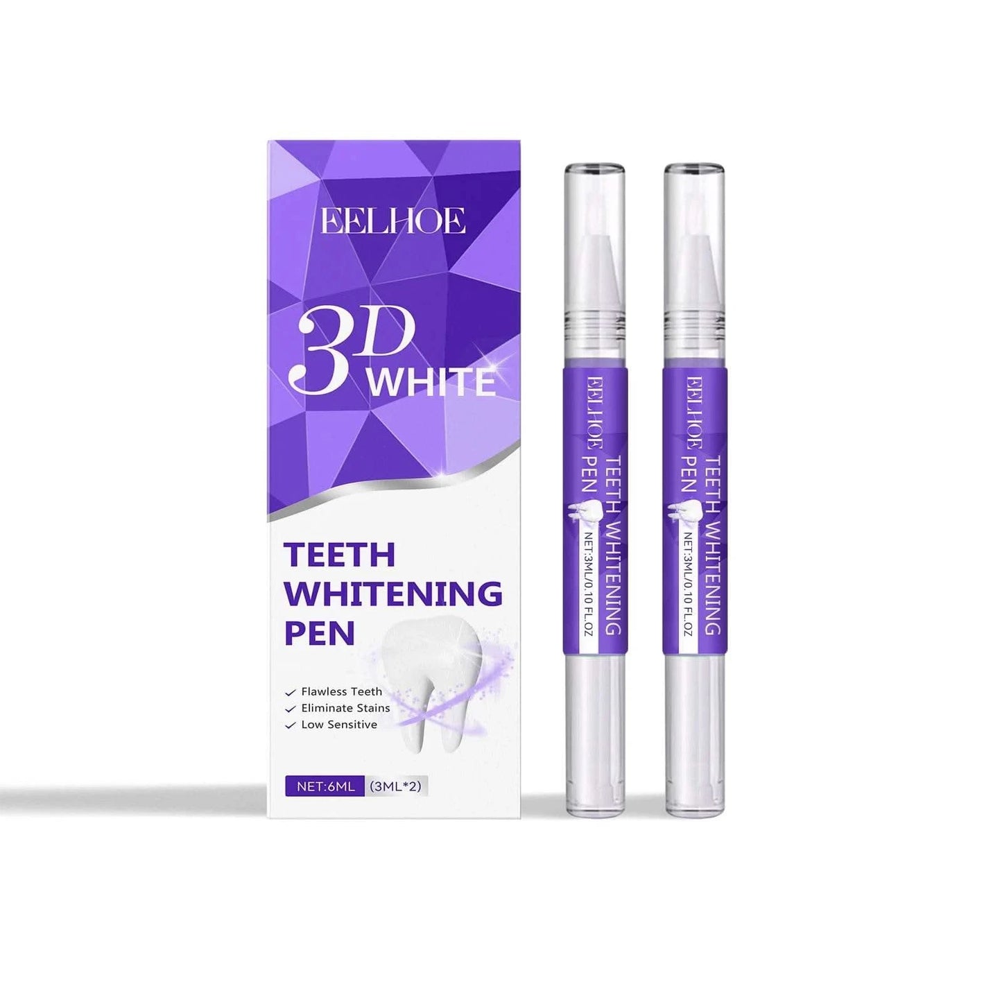 6ml Teeth Whitening Pen Teeth Gel Whitener Bleach Remove Stains Oral Hygiene Instant Smile Teeth Whitening Cleansing Serum - M & M Global
