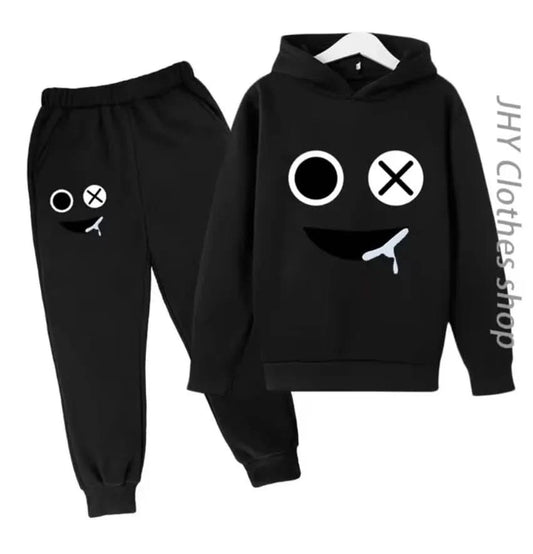 Children Set Boys Girls Kids rain Clothing  Sweatshirt 3-12 Years Toddler Printing Spring Sports game Leisure Time Hoodies - M & M Global