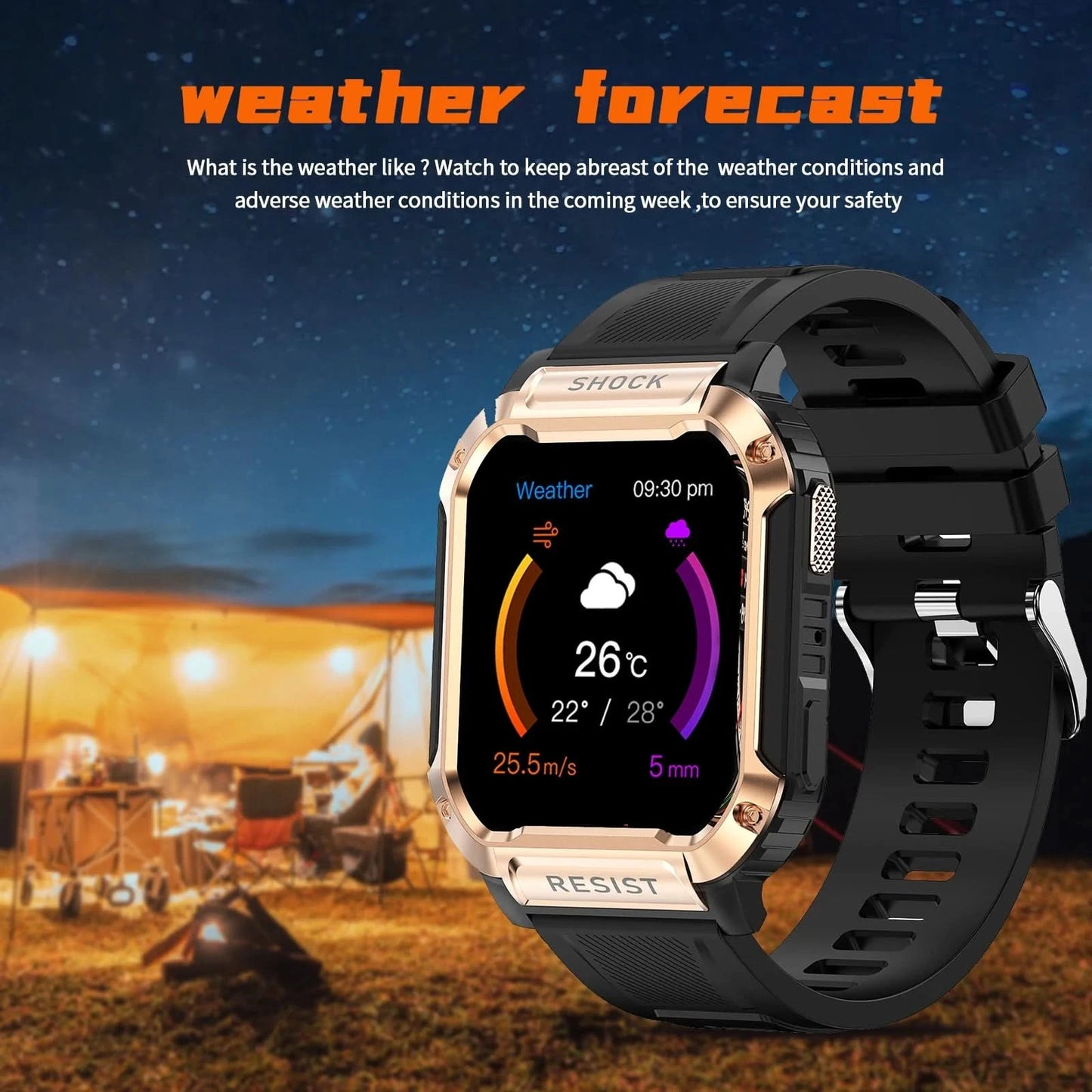 Smart watch with full touch screen, call, message reminder and other functions, compatible with iPhone/Android phones