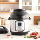 Crisp 9-in-1 Electric Pressure Cooker and Air Fryer Combo with Stainless Steel Pot, Pressure Cook, Slow Cook, Air Fry, Roast, St - M & M Global
