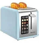2 Slice Toaster Touch Screen 1.5" Wide Slot, Stainless Steel Smart Bread Toaster for Bagel Muffin Waffle Gluten Free Breads, Tim - M & M Global