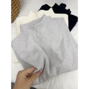 2025 Solid Sweater Women Half Turtleneck Knitted Pullovers Harajuku Korean Soft Warm Knitwear Autumn Winter Fashion Slim Jumpers