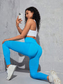 Sports Pants With Sexy Lines Lifting Buttocks Sports Tight Pants Women's High Waisted Elastic Fitness Pants Running Yoga Pants