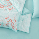 7-Pcs Bohemian print Comforter sets, soft comfort, Bedding Sets, room decor, all-season, Queen/King