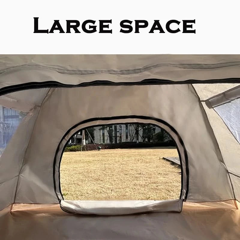 2-Person (blue)/4-Person (white), Extra-Large Tent with Mesh Screen, Lightweight Family Tent|Quick Setup for Park Picnics