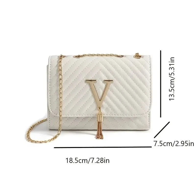 Embroidery Women Crossbody Bag Thread Luxury Handbag Shoulder Bags Brand Sequined Tassel Clutch Small Bag and Purse Party - M & M Global