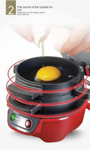 Burger Sandwich Maker, 3-in-1Breakfast Burger Machine, Household Multifunctional Hamburger Machine, Fried Egg and Steak Machine, - M & M Global