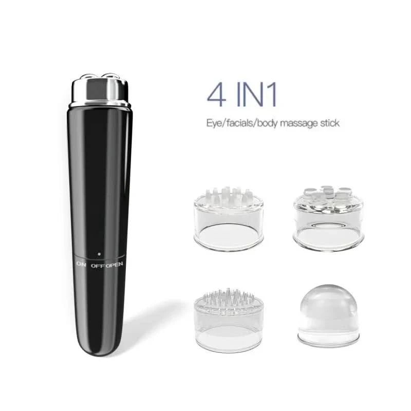 New Mini Eye Massager Electric Vibration Beauty Instrument Magnetic Therapy Portable V Face Massage Stick - M & M Global