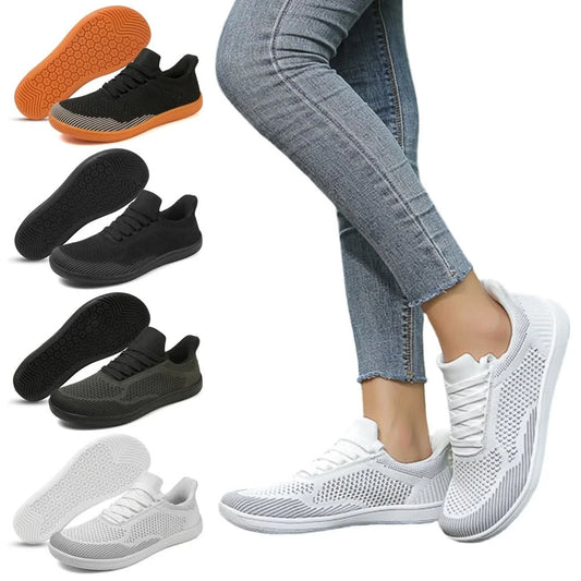 Minimalist Barefoot Shoes Hands Free Wide Toe Cross Trainer Casual Mesh Sneakers Lightweight Trekking Shoes for Hiking Climbing - M & M Global