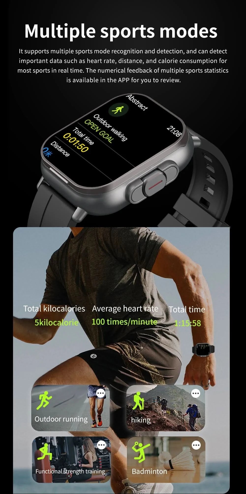 D8 2-In-1 Smartwatch with Headphone 2" Bt Call NFC Sleep Monitor Smart Watch Earbuds Compatible With iPhone Android 2025 - M & M Global