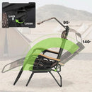 Zero Gravity Chair with Canopy Set of 2, Reclining Outdoor Patio Lounge Chair, Folding Anti Gravity Recliner