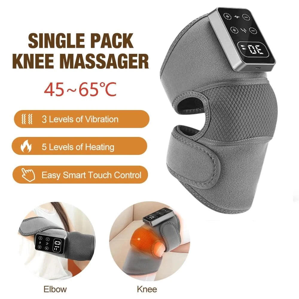 Heating Massage Knee Pad Shoulder Elbow Smart Vibration Hot Compress Protemote Blood Circulation Muscle Relax Joint Massager - M & M Global