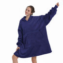 Winter women's hooded pajamas, with pockets and cuffs, suitable for casual home wear, with plush lining, a great choice