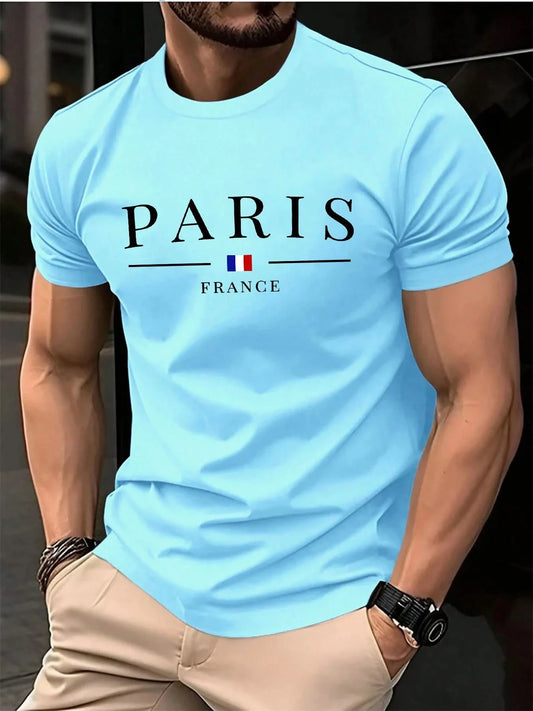Summer Men's T-shirt 3D letter pattern Printing T-shirt Men's Personalized Hip Hop Street Clothing Tops Casual T-shirt for man - M & M Global