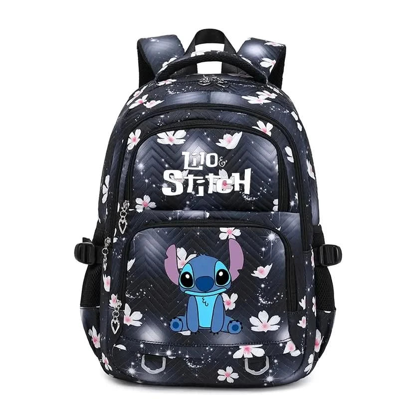 Lilo Stitch Large Capacity Backpack Daypack Lightweight Schoolbag Casual Travel Knapsack for Women Girls Pen Lunch Bags - M & M Global