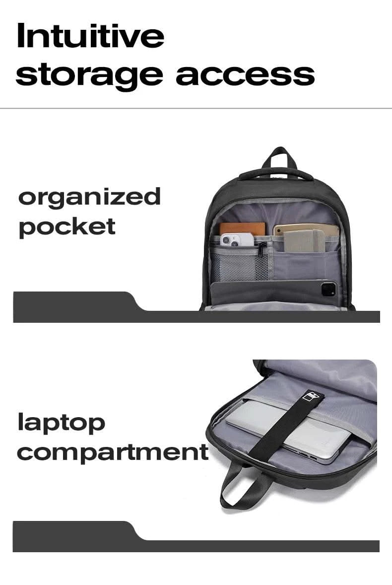 BANGE Large Capacity Men Backpacks for 15.6 Laptop Business Travel Women Backpack Waterproof School Bags with Mesh Side Pockets - M & M Global