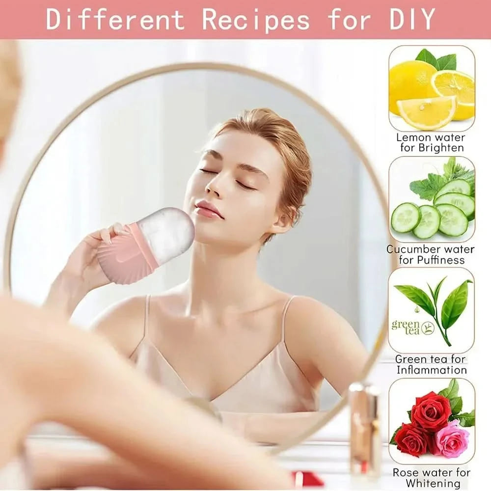 Ice Facial Roller Skin Care Beauty Lifting Contouring Tools Ice Cube Trays Ice Globe Balls Face Massager Skin Care Tool - M & M Global