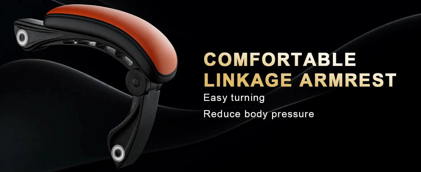 Ergonomic Gaming Chair Recliner, PU Leather Racing Game Chairs for Adults, Executive Office Chair Gamer Chair with Massager