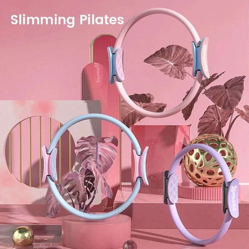 Yoga Pilates Circle Beginners Thin Legs Training Open Back Body Building Fitness Equipment Indoor Yoga Supplies Muscle Recovery - M & M Global