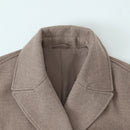 Willshela Women Fashion Solid Double Breasted Trench Jackets Vintage Lapel Neck Long Sleeves Female Chic Lady Outfits
