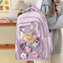 Japanese Style Kawaii Backpack Girls Transparent Ita Bag Women Large Capacity Backpack Fashion School Bag for College Student JK - M & M Global