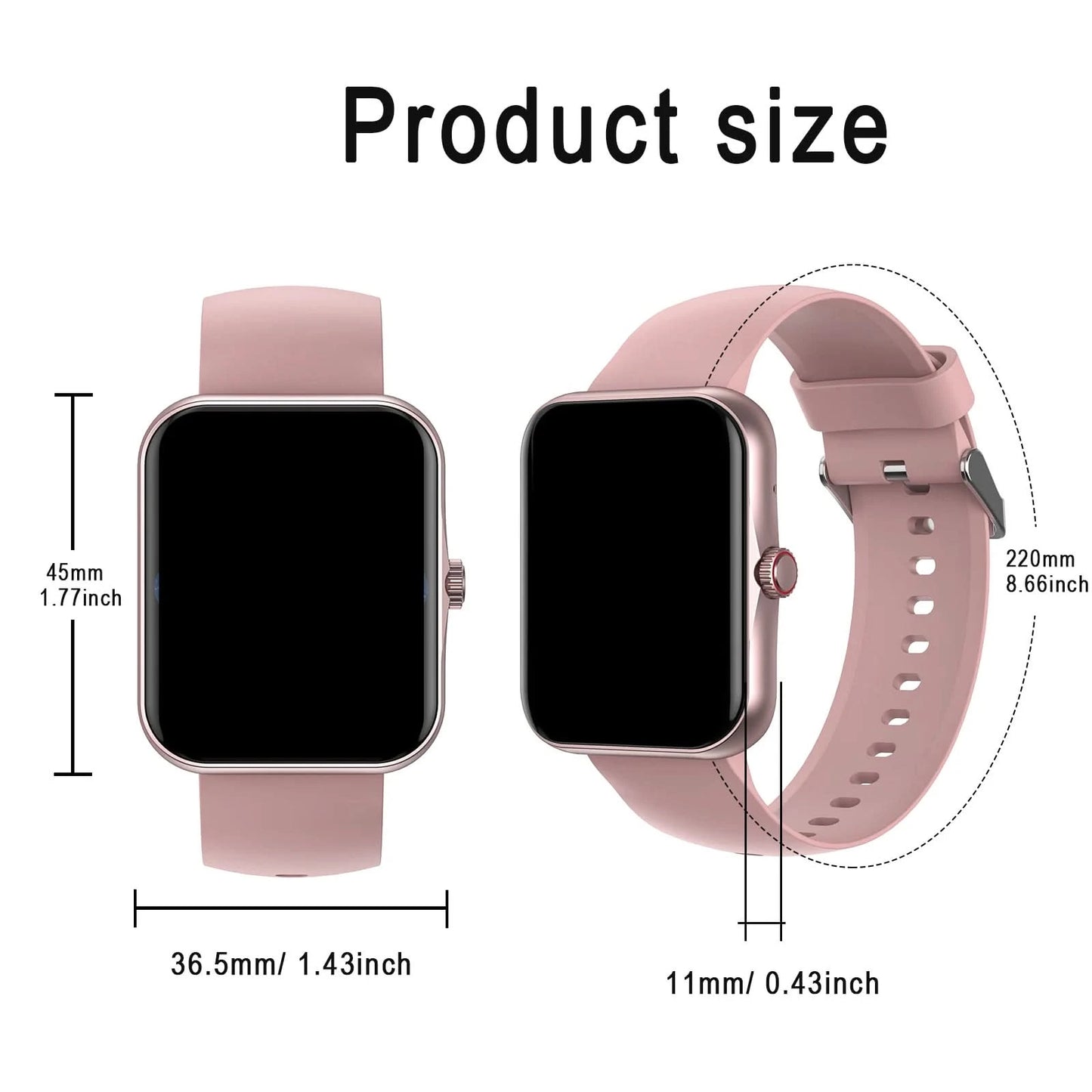 2025 smart watch, multiple sports modes, various APP message reminders, music playback, sports watch, suitable for men and women