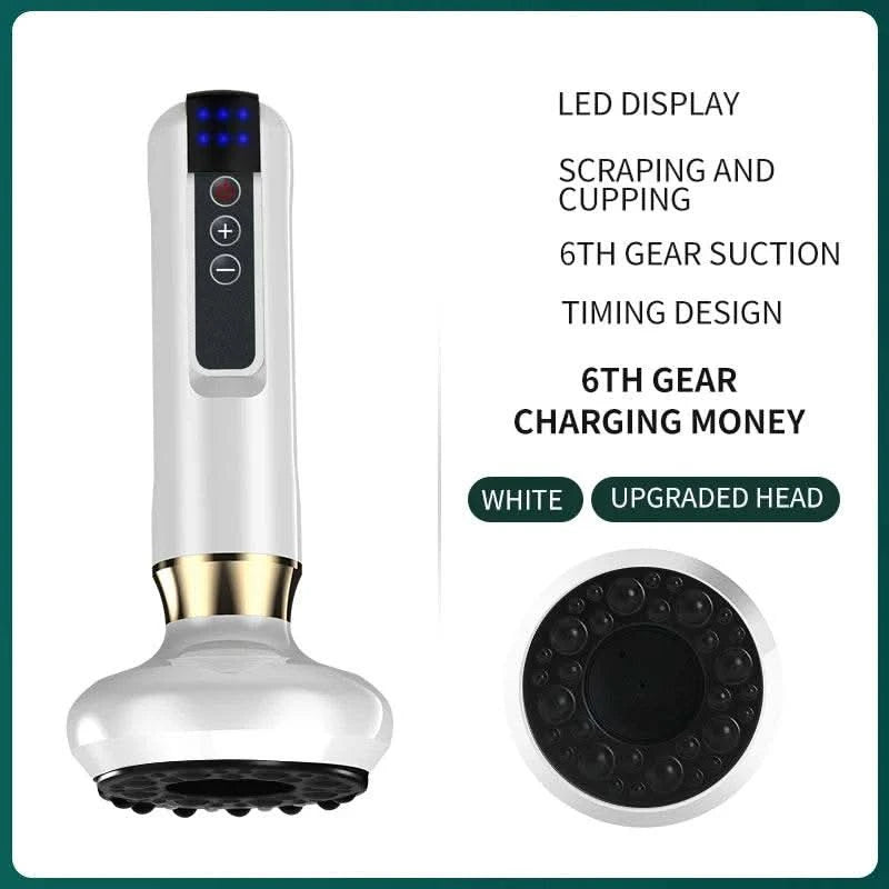 Chinese Electric Suction Vacuum Cupping Anti Cellulite Beauty Massager Glass Jars Anti Cellulite Cupping Vacuum Slimming Guasha - M & M Global