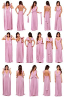 Sexy Women Multiway Wrap Convertible Boho Maxi Club Red Dress Bandage Long Dress Party Bridesmaids Infinity Robe Longue Femme - M & M Global