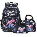 Lilo Stitch Large Capacity Backpack Daypack Lightweight Schoolbag Casual Travel Knapsack for Women Girls Pen Lunch Bags - M & M Global