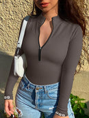 Seamless Yoga Pullover Shirts Women's Sports Fitness Long Sleeve Ribbed High Waist Tights Fitness Yoga Sports Top