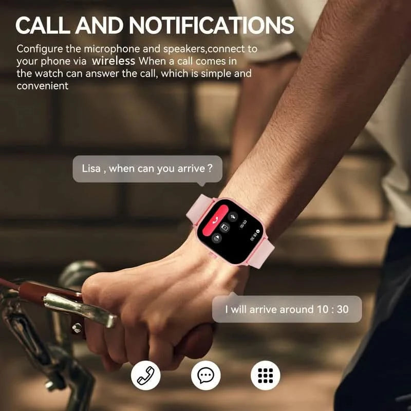 Smartwatch, Multi-Sport Mode for Men and Women, Sports Tracking, Compatible with IPhone/Andriod