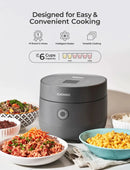 Rice Cooker 6 Cup Uncooked / 12 Cup Cooked, Modern Fuzzy Logic Rice Cooker Small with Delay Timer & Keep Warm Setting, Versatile - M & M Global
