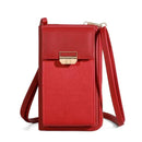 2024 New Women's Bag Mobile Phone Bag Trendy Line Simple Ladies Shoulder Bag Messenger Bag Lock Small Square Bag - M & M Global