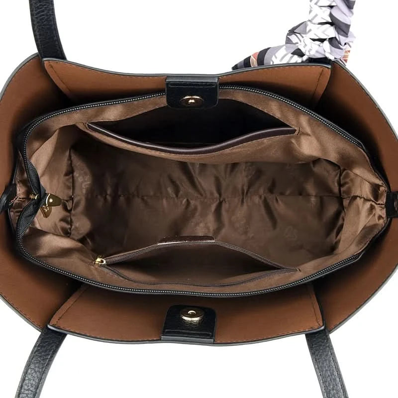 Genuine Brand Women Tote Bag High Quality Soft Leather Large Ladies Shoulder Crossbody Bag Luxury Female Shopping Handbag A Main - M & M Global