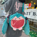 Hatsune Miku Shoulder Bag New Backpack Cute Anime Girl Plush Cartoon Kawaii Knapsack Student Bag Packet Kids Gifts Toys - M & M Global