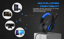 3.5mm Wired Gaming Headset with Microphone, Noise Isolating Over-Ear Design, Volume Control, Compatible with PS4/PC/PlayStation
