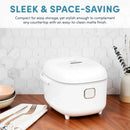 Housewares Professional 8-Cups (Cooked) / 2Qt. 360° Induction Rice Cooker & Multicooker (ARC-7604), White - M & M Global