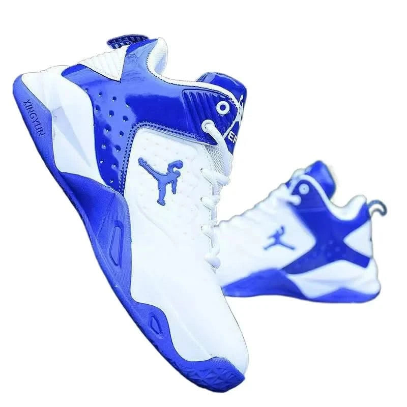 Men's Basketball Shoes Spring New High-Top Casual Shoes Leather Face Sports Shoes Boots 2024 New Imported War Boots - M & M Global