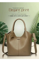Soft Leather Handbags for Women Vintage Shoulder Bag Luxury Designer Ladies Large Capacity Bags Sac A Main - M & M Global